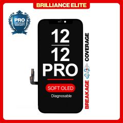Brilliance Elite iPhone 12 / 12 Pro Diagnosable LCD With Touch Black Soft OLED