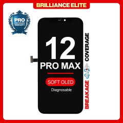 Brilliance Elite iPhone 12 Pro Max Diagnosable LCD With Touch Black Soft OLED