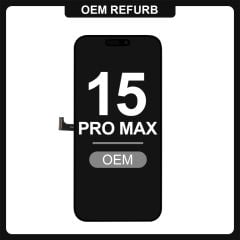 iPhone 15 Pro Max LCD with Touch Black (OEM Refurbished)