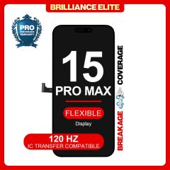 Brilliance Elite iPhone 15 Pro Max LCD With Touch Black Soft OLED (120 HZ)