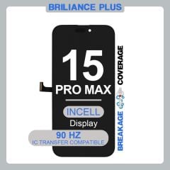 Brilliance Plus iPhone 15 Pro Max LCD with Touch Incell Black (R-IC) (90 HZ)