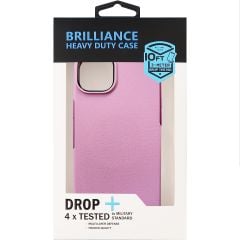 Brilliance HEAVY DUTY iPhone 15 Slim + Magnetic Series Pink Case
