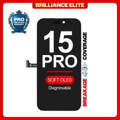 Brilliance Elite iPhone 15 Pro Diagnosable LCD With Touch Black Soft OLED