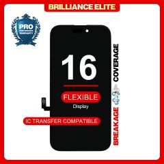 Brilliance Elite iPhone 16 LCD With Touch Black Soft OLED (R-IC)