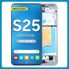 Samsung S25 LCD with Touch + Frame Icy Blue SERVICE PACK