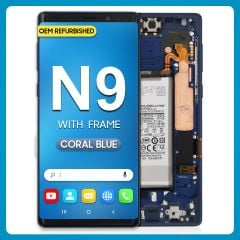 Samsung Note 9 LCD With Touch + Frame Coral Blue (Refurbished)