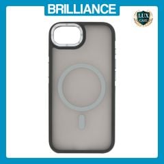 Brilliance LUX iPhone 16E Silicone-Feel Magnetic Hybrid TPU + PC Phone Case Gray