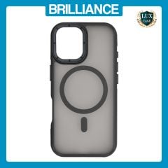 Brilliance LUX iPhone 17 Silicone-Feel Magnetic Hybrid TPU + PC Phone Case Black