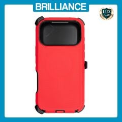 Brilliance HEAVY DUTY iPhone 17 Pro Max (Pro Series) + Magnetic Case Red + Black