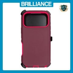 Brilliance HEAVY DUTY iPhone 17 Pro Max (Pro Series) + Magnetic Case Dark Red