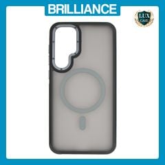 Brilliance LUX Samsung S25 Plus Silicone-Feel Magnetic Hybrid TPU + PC Phone Case Gray
