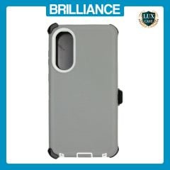 Brilliance HEAVY DUTY Samsung S25 Edge (Pro Series) Case Grey White