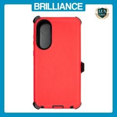 Brilliance HEAVY DUTY Samsung S25 Edge (Pro Series) Case Red Black