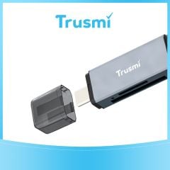 TRUSMI CA01-05 4-in-1 Dual Card Reader (Grey)
