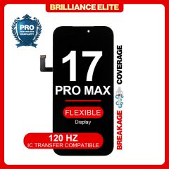Brilliance Elite iPhone 17 Pro Max LCD With Touch Black Soft OLED (ORIGINAL SIZE) (120 HZ)