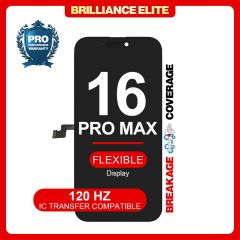 Brilliance Elite iPhone 16 Pro Max LCD With Touch Black Soft OLED (ORIGINAL SIZE) (120 HZ)