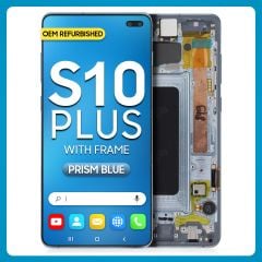 Samsung S10 Plus LCD with Touch + Frame Prism Blue (Refurbished)