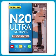 Samsung Note 20 Ultra LCD with Touch + Frame Mystic Bronze Service Pack
