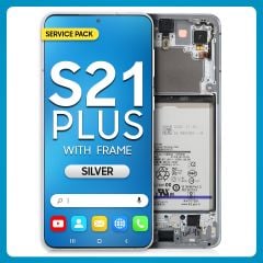 Samsung S21 Plus 5G LCD with Touch + Frame Phantom Silver SERVICE PACK