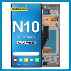 Samsung Note 10 LCD With Touch + Frame Aura White (Refurbished)