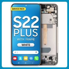Samsung S22 Plus 5G LCD with Touch + Frame White SERVICE PACK
