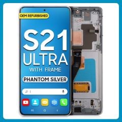 Samsung S21 Ultra 5G LCD with Touch + Frame Phantom Silver (Refurbished)