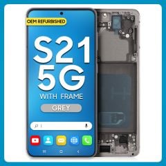 Samsung S21 5G LCD with Touch + Frame Phantom Grey (Refurbished)