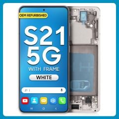 Samsung S21 5G LCD With Touch + Frame Phantom White (Refurbished)