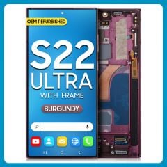 Samsung S22 Ultra 5G LCD with Touch + Frame Burgundy (Refurbished)
