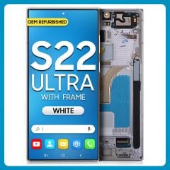 Samsung S22 Ultra 5G LCD with Touch + Frame Phantom White (Refurbished)