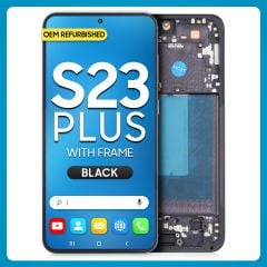 Samsung S23 Plus 5G LCD with Touch + Frame Phantom Black (Refurbished)
