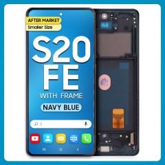 Samsung S20 FE 5G LCD With Touch + Frame After Market Navy Blue (Smaller Size)