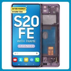 Samsung S20 FE 5G LCD With Touch + Frame After Market Lavender (Smaller Size)