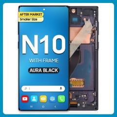 Samsung Note 10 LCD With Touch + Frame After Market Aura Black (Smaller Size)