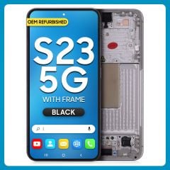 Samsung S23 5G LCD with Touch + Frame Phantom Black (Refurbished)