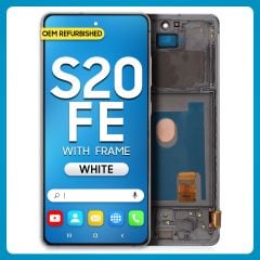 Samsung S20 FE 5G LCD With Touch + Frame Cloud White (Refurbished)
