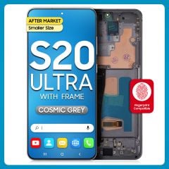 Samsung S20 Ultra 5G LCD with Touch + Frame After Market Cosmic Grey (Smaller Size)