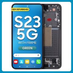 Samsung S23 5G LCD with Touch + Frame Green (Refurbished)