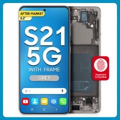 Samsung S21 5G LCD with Touch + Frame After Market Phantom Grey (BIG SIZE) 6.2'