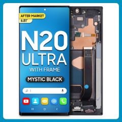 Samsung Note 20 Ultra 5G LCD with Touch + Frame After Market Mystic Black (BIG SIZE) 6.81'