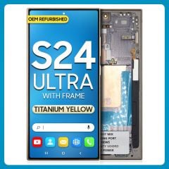 Samsung S24 Ultra LCD with Touch + Frame Titanium Yellow (Refurbished)