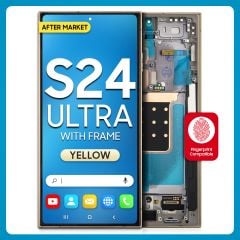 Samsung S24 Ultra LCD with Touch + Frame After Market Titanium Yellow
