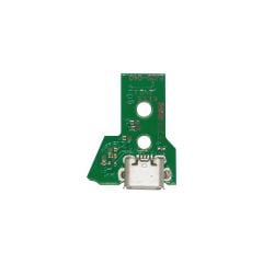 Playstation 4 Pro Micro USB Charging Port Board With 12-Pin Flex Cable For Controllers (Version 4: JDS-040)