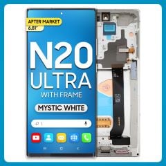 Samsung Note 20 Ultra 5G LCD with Touch + Frame After Market Mystic White (BIG SIZE) 6.81'