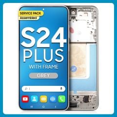 Samsung S24 Plus LCD with Touch + Frame Grey Service Pack (Assembled)