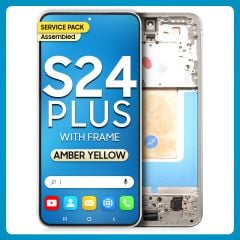 Samsung S24 Plus LCD with Touch + Frame Yellow Service Pack (Assembled)