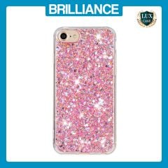 Brilliance LUX iPhone 6/7/8 Big Hole TPU Star Glitter Crystal Clear Case Pink