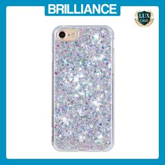 Brilliance LUX iPhone 6/7/8 Big Hole TPU Star Glitter Crystal Clear Case White