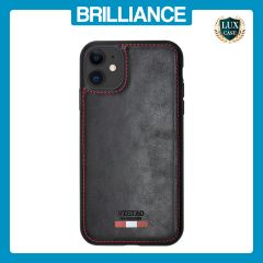 Brilliance LUX iPhone 11 TPU PC Leather Scratch Proof Hybrid Case Black