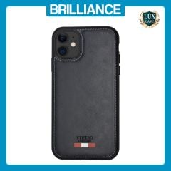 Brilliance LUX iPhone 11 TPU PC Leather Scratch Proof Hybrid Case Blue